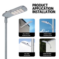 Lampadaire LED étanche IP66 XINDECO XD-LD-01 60W-360W SMD5050 150lm/W, CRI élevé, garantie 5 ans, 3000-6500K, pour extérieur