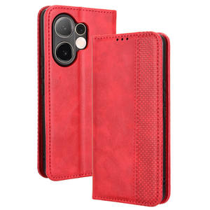 Funda de teléfono de cuero con diseño retro y hebilla magnética para VIVO V60 5G - Product Image 5