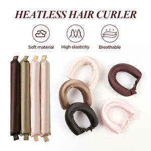 Nuevos Rulos de Satén de Seda Suave sin Calor con Gorros para el Cabello y Diadema, Color Personalizado para Uso Doméstico - Product Image 2