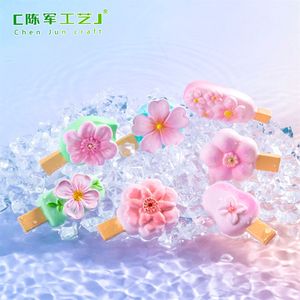 Paletas de Hielo de Flor de Cerezo Dulce Weij, Helado, Decoraciones Hechas a Mano, Fundas para Teléfono, Pinzas para el Cabello, Accesorios de Cuerda - Product Image 3