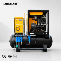 Compresseur d'air LOGICAIR compact 10 CV 7,5 kW, mini compresseur d'air à vis super silencieux 8-10 bars pour peinture et sablage