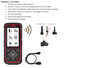 <span class=keywords><strong>Tpms</strong></span> cảm biến thay thế các gốc phổ quát giám sát áp suất lốp 2 trong 1 lập trình Đo Lốp giám sát systemr NFC <span class=keywords><strong>TPMS</strong></span> - Product Image 4