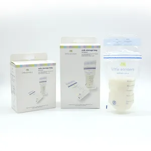High quality liquid food Pouch manufacturer with Double Zipper and Spout for breast milk Packaging BPA free