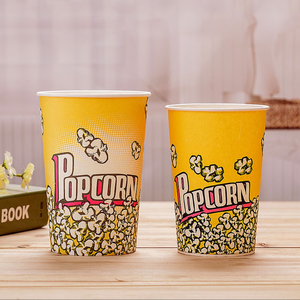 Vasos de papel desechables grandes a prueba de grasa de 32 oz, cubos de palomitas de maíz <span class=keywords><strong>Vintage</strong></span>, bañera de palomitas y contenedor, vasos de palomitas de maíz - Product Image 2