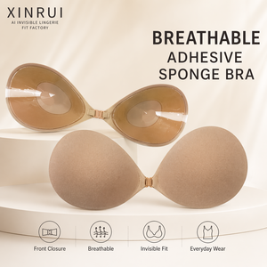 Wholesale Factory New Style <strong>Mature</strong> Hot Sexy Nude Silicone Adhesive Sponge Bra Breathable Everyday Bra - Product Image 1