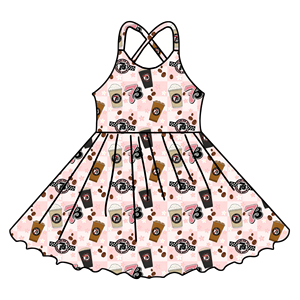 Ultimi Modelli Primavera 2026: Abiti per Bambine Senza Maniche con Schiena Incrociata, Lunghezza al Ginocchio, Design Personalizzato - Product Image 3