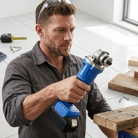 Meuleuse d'angle sans fil rechargeable au lithium-ion, sans balais, pour la découpe, le polissage du métal, du bois et les travaux de construction