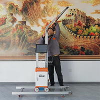 16 ㎡ Impresora de Pared 3D 5D Automática con IA de 9600DPI, Impresora UV Vertical con Ruedas y Rieles