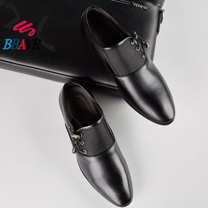 Nouvelles Chaussures Habillées Pointues en PU Noir pour Hommes, Grande Taille, Printemps, Polyvalentes, Décontractées, Respirantes, Durables, Amortissantes, Surface Souple - Product Image 2