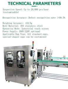 High Speed <b>Egg</b> Appearance And Label Detection Machine With Automatic Reject System Visual Inspection For <b>Egg</b> Industry Production - Product Image 5