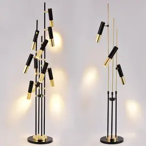 2022 new design Golden and matt black decorative and aluminium modern floor lamp