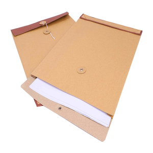 Recyclable Durable Custom Design Kraft Paper Gusset <strong>Envelope</strong> with String for Hair Accessories <strong>Ties</strong> Wallet Packaging - Product Image 6