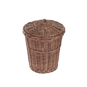 Grand panier à linge moderne personnalisé, rangement en osier et en saule fait à la main pour trier et organiser les vêtements - Product Image 6