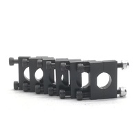 Noir 8/10/12/14/16/20/25/30mm CNC Tube en aluminium pince moteur montage montage Clip support pour avion à voilure fixe multi-axes