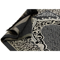 Tapis de prière musulman Tapis de prière islamique turc en velours extra épais avec chapelet Tapis de prière portable pour femmes et hommes
