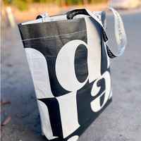 Ouye Rpet laminé Non tissé sac étanche écologique personnalisé impression logo réutilisable épicerie pliant sac à provisions