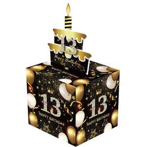 DAMAI Scatole Regalo per Feste di Rivelazione del Sesso del Bambino, Decorazioni per Baby Shower, Cartoncini Rossi e Blu Pieghevoli per Votazione, Articoli Più Venduti - Product Image 3