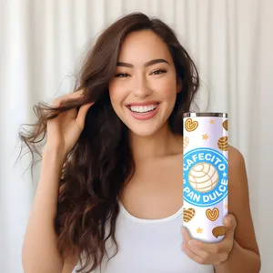 Autocollants de transfert DTF UV imperméables prêts à appliquer pour gobelets, motif Femme Noire Priante, 20OZ, pour gobelets droits et fins - Product Image 2