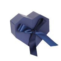 Boîte à bijoux personnalisée, boîte cadeau luxueuse en carton pour la Saint-Valentin, boîte à bijoux en forme de cœur pour mariage