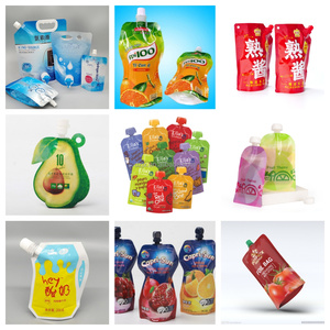 Dzjx bán tự động đứng lên túi đứng doypack Filler máy tính để bàn quay túi nhỏ làm đầy chất lỏng và máy đóng nắp - Product Image 3