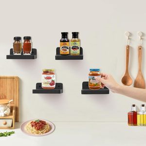 <span class=keywords><strong>Petite</strong></span> étagère flottante moderne 4x4 pouces, légère, durable, facile à installer, en bois, à fixer au mur, classique, mini, gain de place, étagères de rangement - Product Image 6