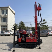 BDM-160T Petite Foreuse de Puits d'Eau sur Chenilles Pneumatique Machine de Forage Pompe à Boue Portable