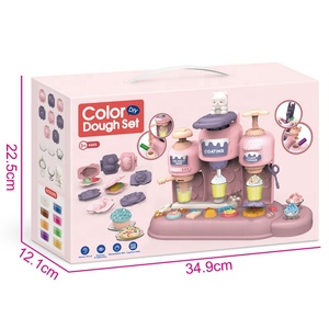 Machine à crème glacée en plastique rose personnalisée jouet enfants bricolage <span class=keywords><strong>Dessert</strong></span> ensemble de jeu avec modèle alimentaire pour les filles et les fans de pâte à <span class=keywords><strong>modeler</strong></span> Slime - Product Image 5