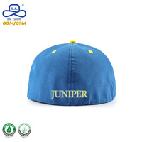 Casquette Snapback Unisexe Décontractée à Visière Plate en Sergé de Coton Brodé Couleurs Unies Style Ajusté Personnalisable Vente en Gros Usine