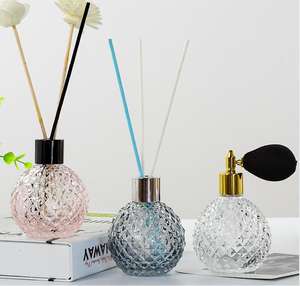 Eco-friendly Large <b>Car</b> <b>Diffuser</b> Bottle 150ml Glass Blue Gradient Flameless Aromatherapy Durable & Sustainable Product - Product Image 1