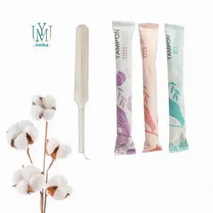 Confezione portatile OEM/ODM di tamponi femminili naturali puri con applicatore per le donne