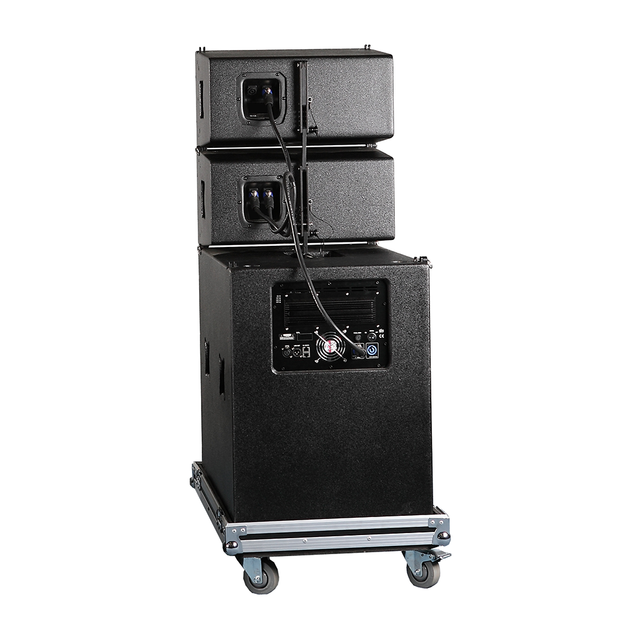 Wholesale Plastic 18 Inch 2.1 Channel Active Cabinet Professional Audio Speaker Sound System with 2 Loud Subwoofers