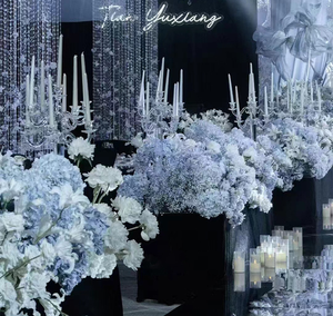 Decorazione per Soffitto con Perline a Petalo H245 in Acrilico per Sfondi di Palcoscenici e Sale Matrimoniali - Product Image 5