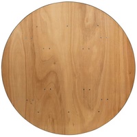 Table ronde pliante d'extérieur en bois massif et fer moderne pour la cuisine et l'hôtellerie