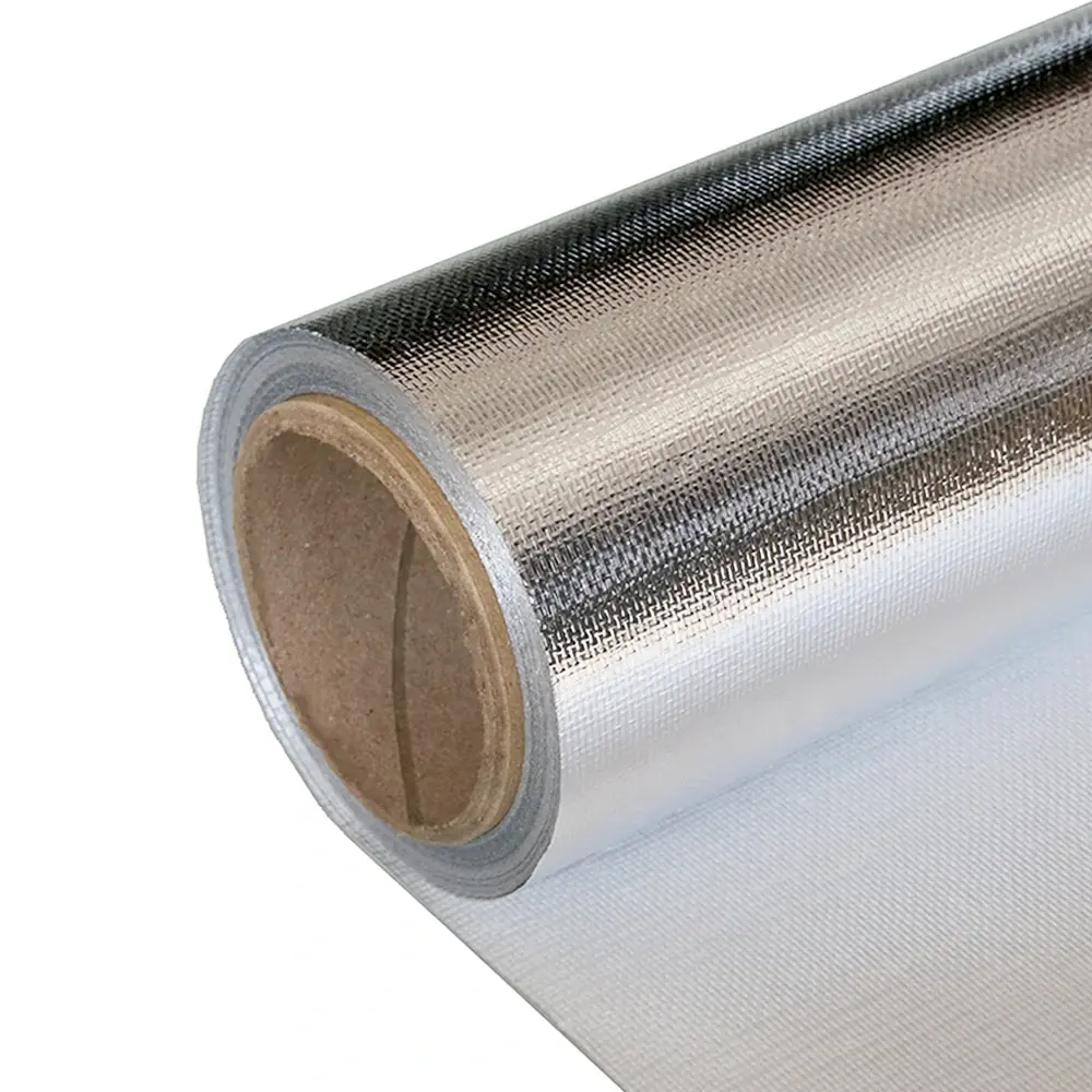 Feuille d'aluminium en tissu de fibre de verre ignifuge de résistance de haute qualité