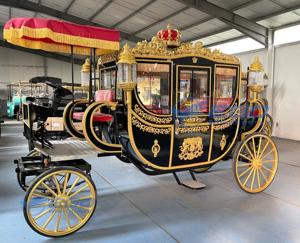 Carruaje de Lujo Eléctrico Real de Alta Calidad 2025, Tipo Carruaje Puxado por Caballos, para Turismo, Precio de Fábrica, Gran Oferta - Product Image 4