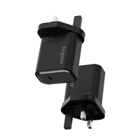 Chargeur intelligent PD 20W de haute qualité, USB Type C, prise US EU, adaptateur d'alimentation portable, chargeur super rapide pour smartphones