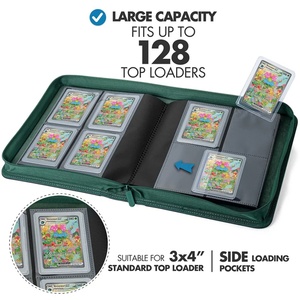 Poke Mon Tcg Yugioh Trading Sport Top Loader Card <b>Binder</b> Ultra 4 Pocket PRO - Product Image 6