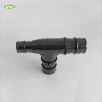 Raccord en T réducteur PPSU noir certifié de haute qualité ASTM F1960 pour systèmes de distribution d'eau de chauffage hydronique