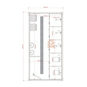<span class=keywords><strong>Casa</strong></span> <span class=keywords><strong>de</strong></span> baño público <span class=keywords><strong>de</strong></span> habitación individual prefabricada <span class=keywords><strong>de</strong></span> 2 dormitorios <span class=keywords><strong>de</strong></span> alta calidad, <span class=keywords><strong>casa</strong></span> <span class=keywords><strong>de</strong></span> 2 <span class=keywords><strong>camas</strong></span> y 2 baños, casas prefabricadas <span class=keywords><strong>de</strong></span> paquete plano <span class=keywords><strong>para</strong></span> uso en apartamentos - Product Image 6