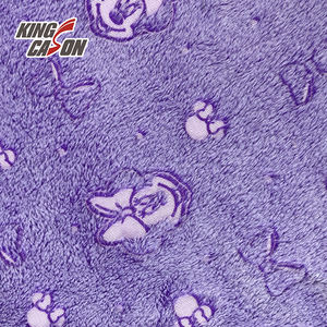 KINGCASON Fournisseur de tissu 100 Poly Two Side Minnie Pattern Printed Soft Comfortable Glow in the Dark Fleece For Kids series - Product Image 6