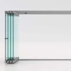 ขอ<span class=keywords><strong>แนะนำ</strong></span> Frameless กระจกพับระเบียงกระจกบานเลื่อนระบบประตูกระจก - Product Image 6