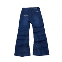 Jean slim Y2K pour homme, coupe ajustée, bleu foncé délavé, extensible, style crayon, en denim, pour personnalisation de marque, usine OEM