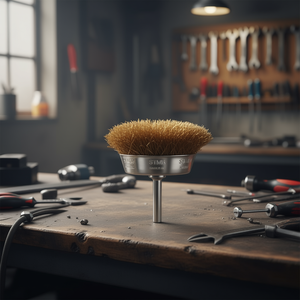 Brosse métallique Ttake Cup, tige de 6 mm, acier inoxydable, 4500 Giri Min - Product Image 3