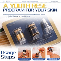 Sérum anti-âge nouvelle génération, éclaircissant et revitalisant pour la peau, solution originale en poudre lyophilisée de peptides, pour usage domestique.