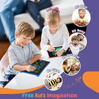 Tablette d'écriture et de dessin électronique effaçable 8,5 pouces, colorée, pour l'apprentissage et le jeu, avec logo personnalisé pour emballage