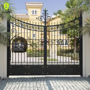 high quality different types of iron steel track sliding gate