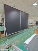 Écran de projection pliable 14 par 9 pieds Écran de projection extérieur à pliage rapide de 200 pouces de diagonale