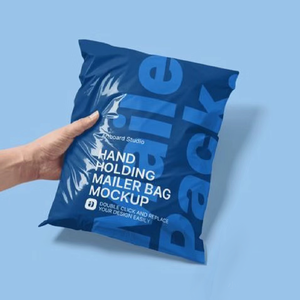 Sacs en polymère avec livraison gratuite, enveloppes polyvalentes 6x9 imprimées en blanc et noir, sacs polymailers écologiques design - Product Image 1