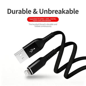 Cable de Carga Rápida con Trenzado de Nailon Dairle, Cable de Carga Móvil de Alta Velocidad de Datos, Certificado MFi, USB a Lightning - Product Image 3