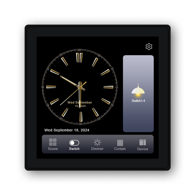 2026 Smart Lighting Control Touch Panel, With Tuya Zigbee 4 Inch In-wall Smart Home Touch Screen Panel